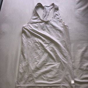 White Racerback Workout Tank - VSX